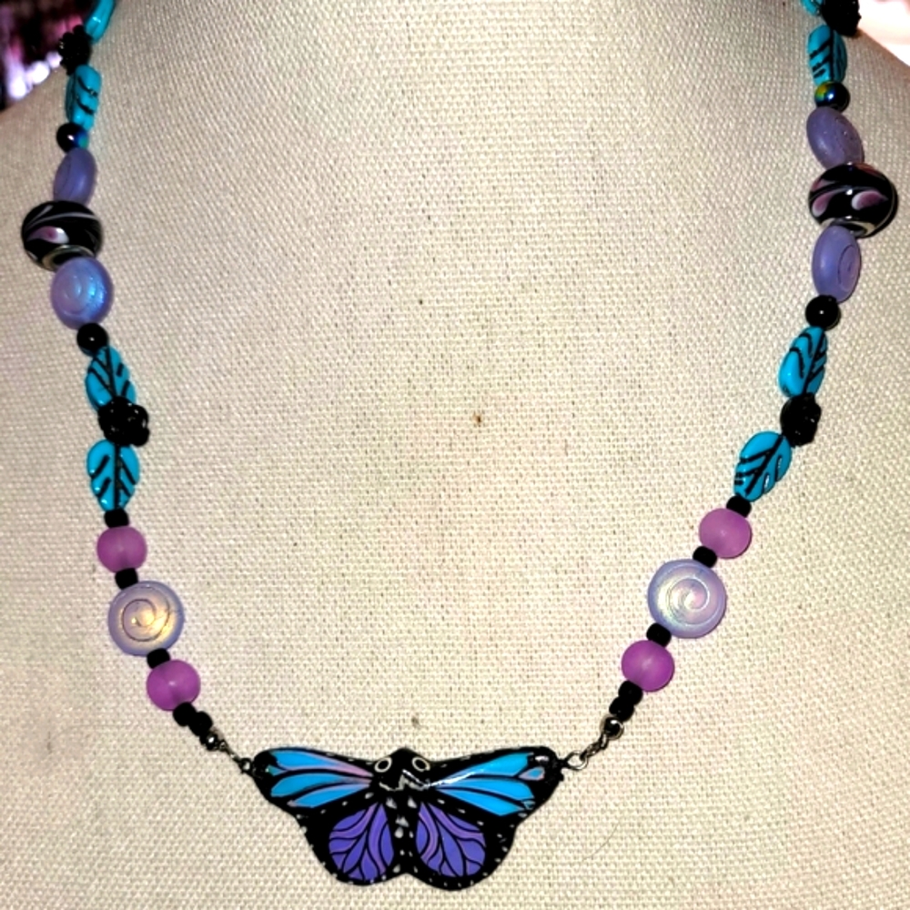 "Summer Flutter-by": Necklace